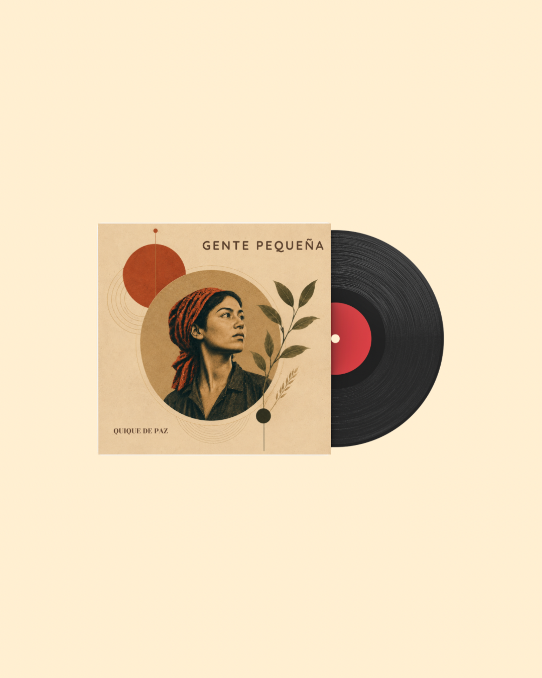 Portada de Gente pequeña presentada en vinilo